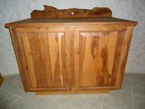 Apple Wood Cabinet With Butcher Block Top 2 small