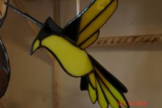 Stained Glass 3d Flying Birds 4 small