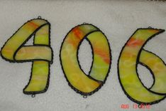 Stained Glass House Numbers 2 small