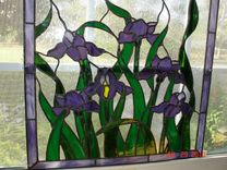 Iris Stained Glass Panel 2 small