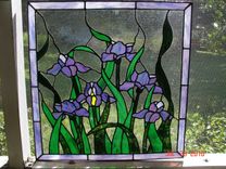 Iris Stained Glass Panel 3 small