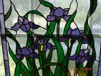 Iris Stained Glass Panel 4 small