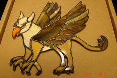 Griffin Stained Glass Suncatcher - Made To Order 3 small