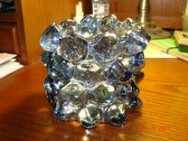 Ice Cube Glass Candle Holder 1 small