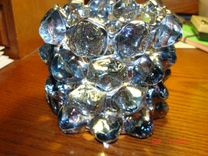 Ice Cube Glass Candle Holder 2 small
