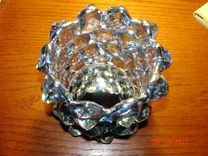 Ice Cube Glass Candle Holder 4 small