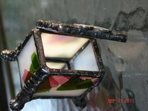 Tiny Footed Stained Glass Ring Box 4 small