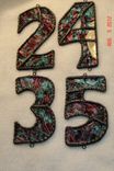 Stained Glass House Numbers Sz 2x4 - Custom Orders 1 small