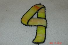 Stained Glass House Numbers Sz 3 X 5 - Custom Orders 3 small