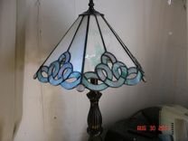 Stained Glass Ribbon Panel Lamp 1 small