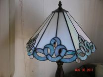 Stained Glass Ribbon Panel Lamp 4 small