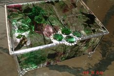 Custom Made Stained Glass Jewelry Box With Dividers 3 small
