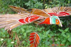 Stained Glass 3d Flying Birds Mobile 4 small