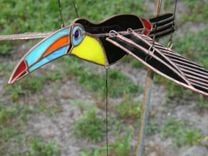 Stained Glass 3d Flying Birds Mobile 1 small