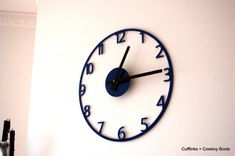 Home Wall Decor - Wall Clock: Naked Clock In Acrylic Or Walnut 5 small
