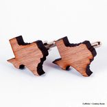 Cufflinks: Walnut Texas 1 small
