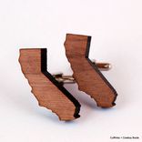 Cufflinks: Walnut California 2 small