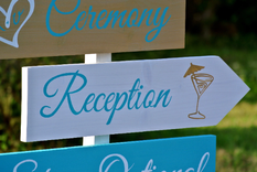 Welcome Wedding Sign Wood Beach Wedding Decor. Shoes Optional Signs 3 small