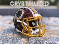 Any Team Crystallized Mini Football Helmet Nfl Bling Genuine European Crystals Bedazzled 1 small