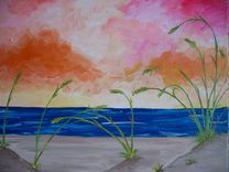 Still Life And Scenery Acrylic Paintings 5 small