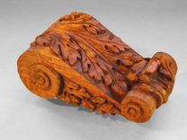 Hand Carved Sapele Corbels 1 small