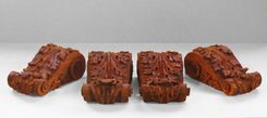 Hand Carved Sapele Corbels 5 small