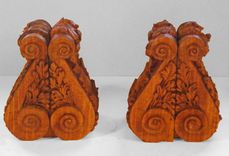 Hand Carved Sapele Corbels 6 small