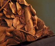 Large Butternut Owl Carving 2 small