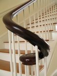 Mahogany Continuous Shaped Curved Hand Rail 1 small
