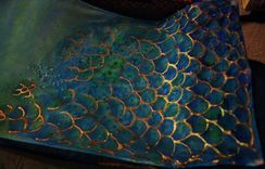 Hand-Painted Silk Scarves, Headdresses, And Veils 4 small