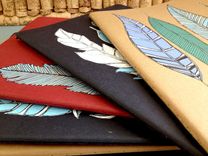 Hand Illustrated Feather Notebook 5 small