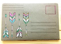 Illustrated Arrow Postal Notebooks 3 small