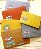 Sailboat Hand Illustrated Postal Notebook 1 small