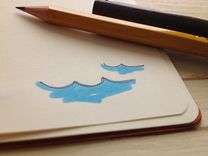 Sailboat Hand Illustrated Postal Notebook 5 small