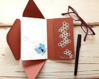 Bumble Bee Hand Illustrated Postal Notebook 5 small