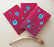 Abstract Flower Hand Illustrated Notebook 4 small