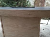 Concrete Fire Table - Oak 5 small