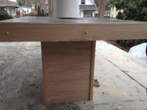 Concrete Fire Table - Oak 6 small