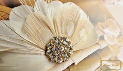 Wedding Bridal Feather Fascinator 4 small