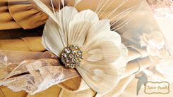 Wedding Bridal Feather Fascinator 2 small