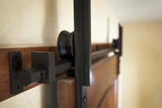 Interior Barn Door Hardware: Hex Bar Installation 1 small