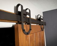 Interior Barn Door Hardware: Western Track Installation 1 small