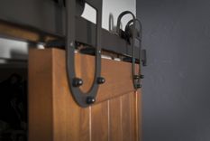 Interior Barn Door Hardware: Western Track Installation 2 small