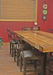 Custom Reclaimed Barn Wood Dining Table With Steel Base 3 small