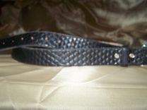 Hand Stamped Leather Belt. 1-1/4" With Basketweave Design 1 small