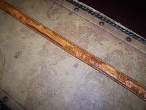 Hand Tooled Leather Belt 1-1/4" With "Mountain" Design 6 small