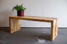 Custom Waterfall Style Coffee Table/ Bench 3 small