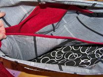 Large Purse/Tote Bag With Middle Divider 3 small