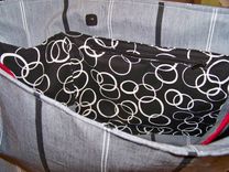 Large Purse/Tote Bag With Middle Divider 4 small