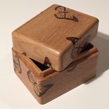 Oak Butterfly Recipe Box 4 small